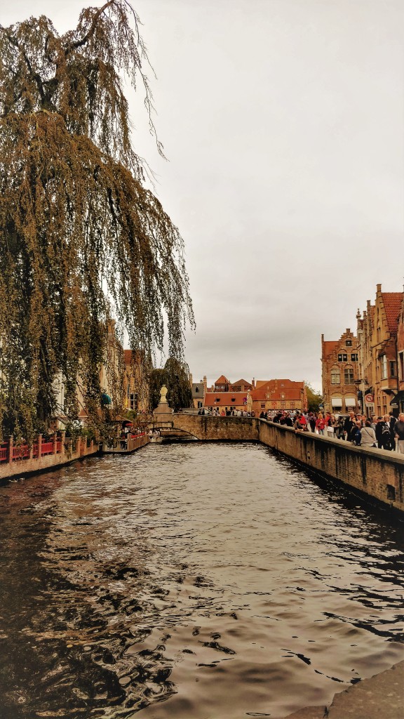 The famed canals of Bruges